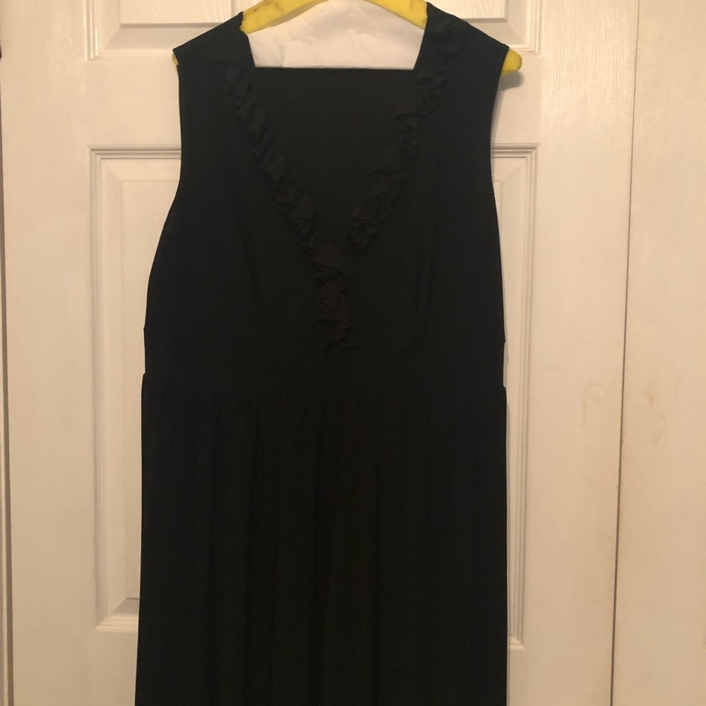 Black ruffle dress. $10 price drop